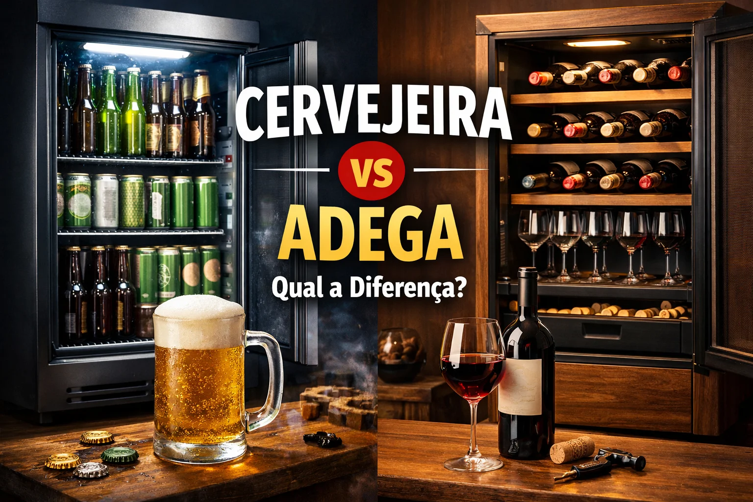 Cervejeira vs Adega: Qual a Diferença?